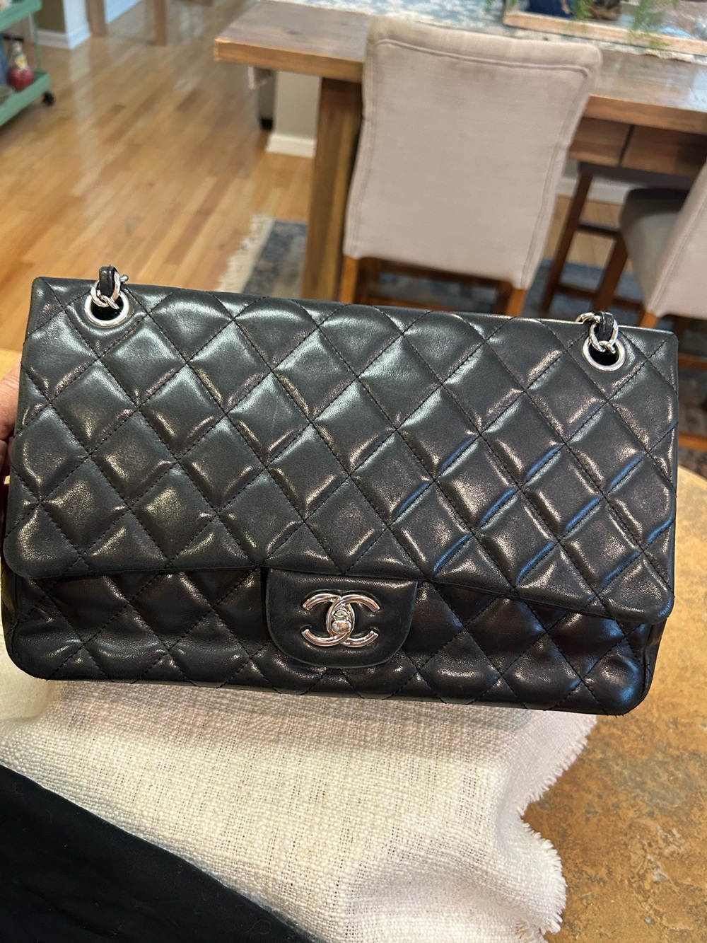 CHANEL Iconic Classic Double Flap Quilted Lambskin Bag - Picture 3 of 16